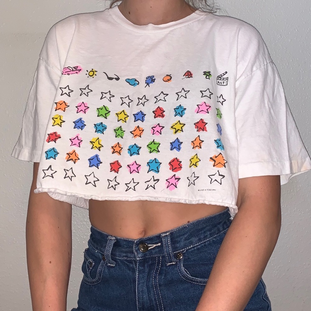 colorful cropped top